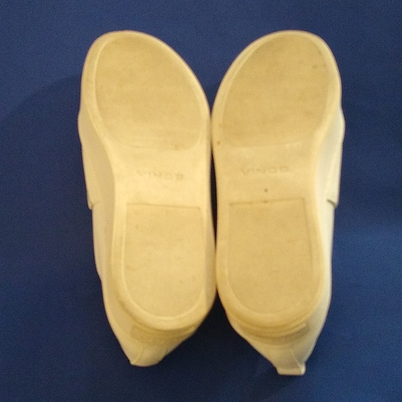 Vince Women's White  Leather Warren Platform Slip On Sneaker Comfort 6 - Picture 7 of 9